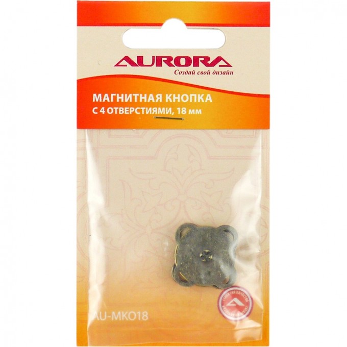Магнитная кнопка пришивная AURORA 18 мм AU-MKO18 Магнитная кнопка пришивная AURORA 18 мм AU-MKO18