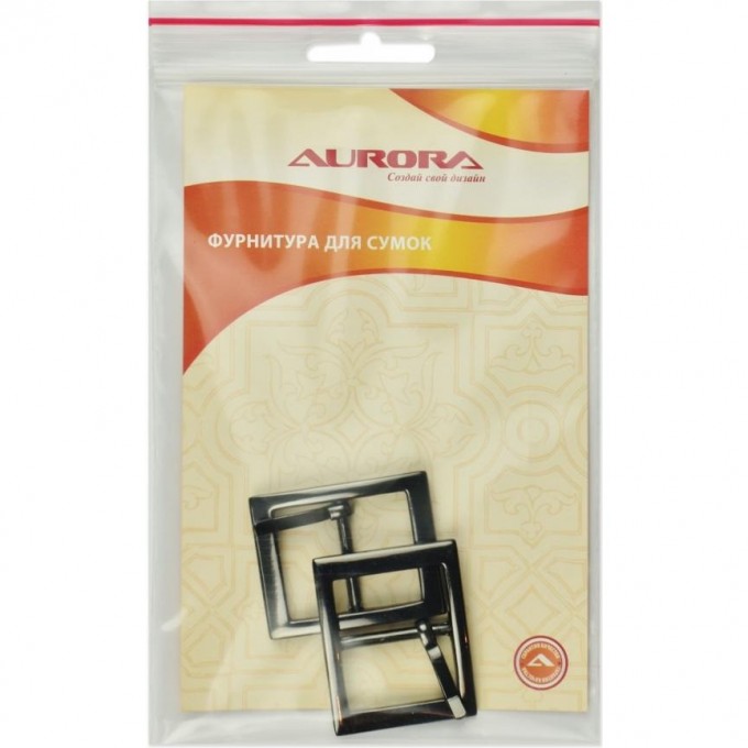 Пряжка AURORA цв. черный, 25,5*42 мм, 2 шт AU-B2542B Пряжка AURORA цв. черный, 25,5*42 мм, 2 шт AU-B2542B